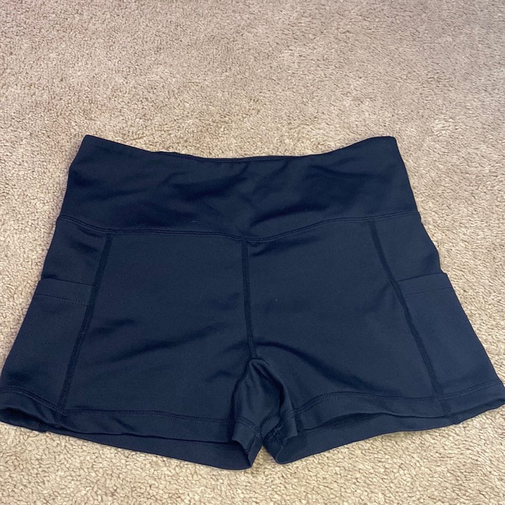 Curves N Combatboots “Little Black” Shorts with pockets Size Medium